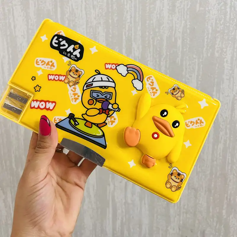 جامدادی مدل مگنتی اسکویشی طرح جوجه موزیسین 2