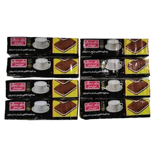 بیسکویت کرمدار کاکائویی شیرین عسل - 120 گرم بسته 8 عددی