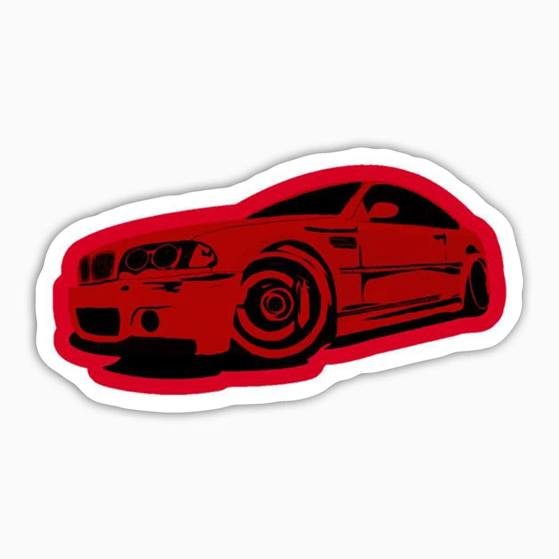 استیکر لپ تاپ و موبایل بووم طرح ماشین مدل BMW کد KT63