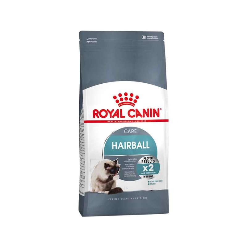 غذای خشک گربه رویال کنین مدل Hairball care وزن 400 گرم