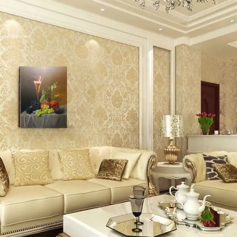 تابلو نقاشی رنگ روغن طرح میز میوه