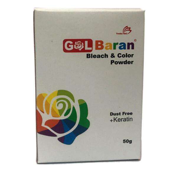 پودر دکلره رنگی گلباران مدل 04 وزن 50 گرم رنگ مسی