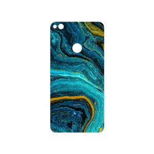 MAHOOT Turquoise marblewith golden streaks Cover Sticker for Honor 8 Lite
