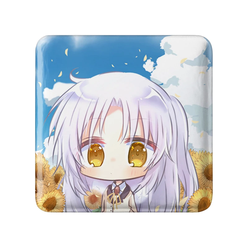 مگنت خندالو طرح کاناده انیمه آنجل بیتس مدل مربعی کد 31915