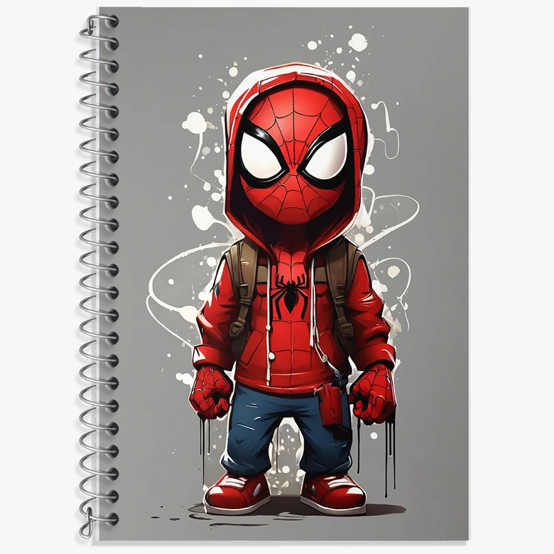 دفتر نت موسیقی 50 برگ خندالو طرح مرد عنکبوتی (Spider Man) کد F6921