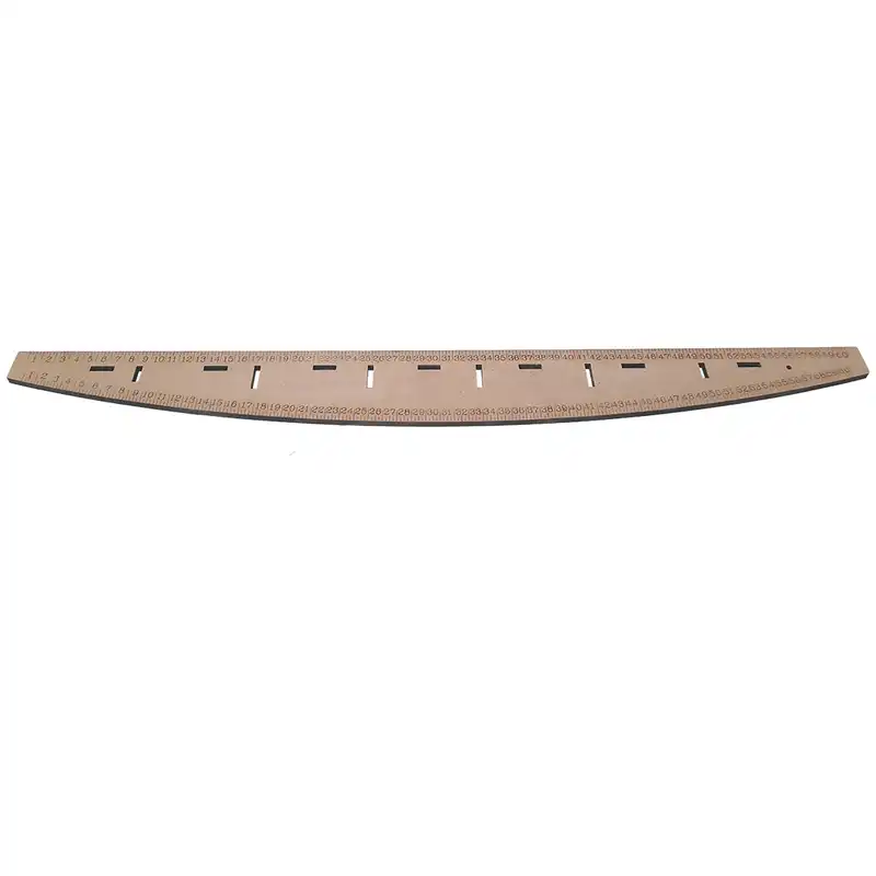 خط کش خیاطی مدل گونیا مقعر و مولر مجموعه 2 عددی