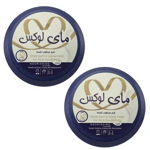 کرم مرطوب‌ کننده دست و صورت و بدن مای لوکس مدل cr6 مناسب برای انواع پوست حجم 100 میلی‌لیتر بسته دو عددی