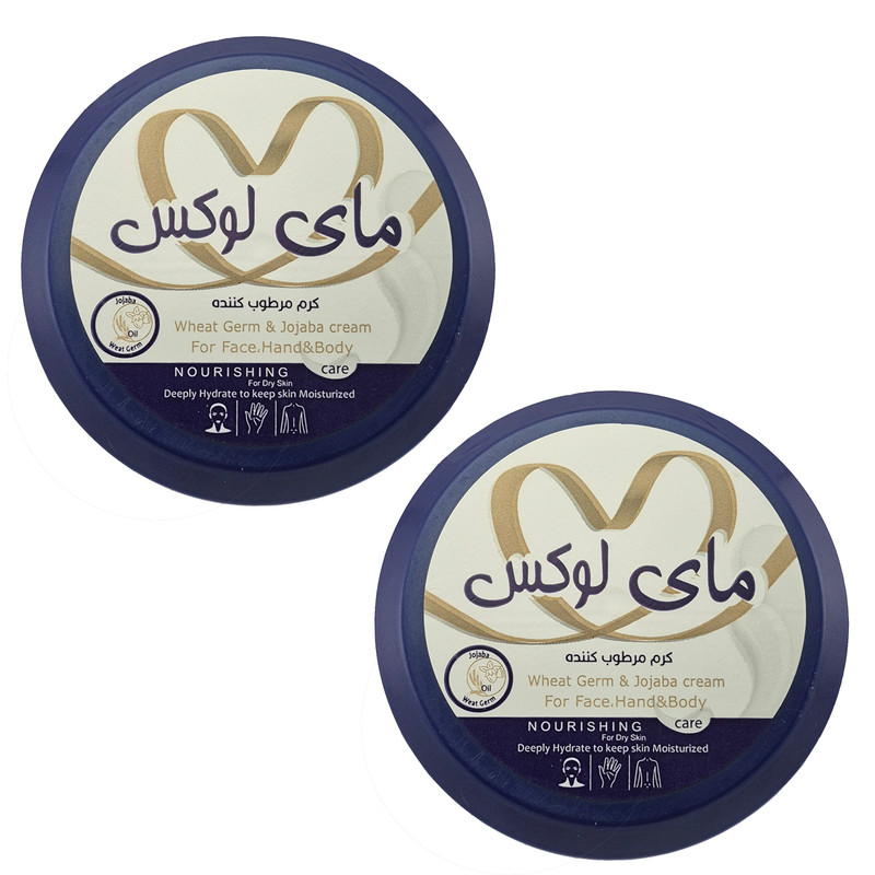 کرم مرطوب کننده دست و صورت و بدن مای لوکس مدل cr6 مناسب برای انواع پوست حجم 100 میلی لیتر بسته دو عددی
