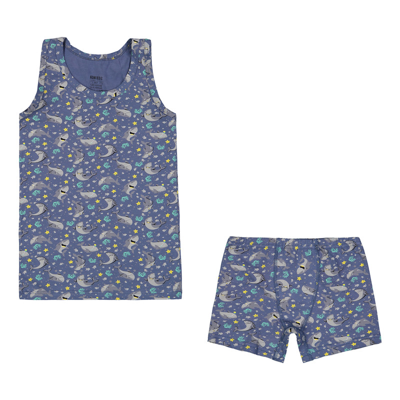 ست شورت و زیرپوش پسرانه مدل 8700-4