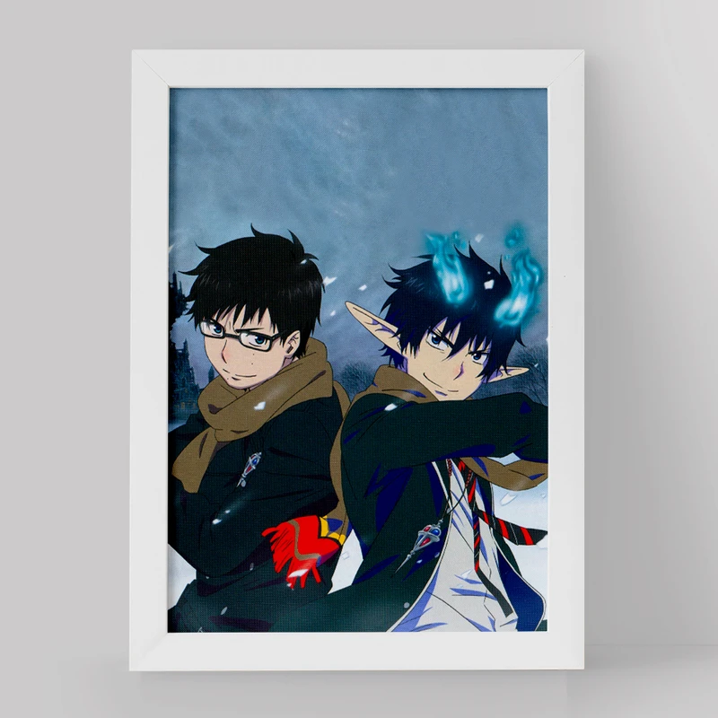 تابلو خندالو مدل رین و یوکیو انیمه جنگیر آبی کد 16361