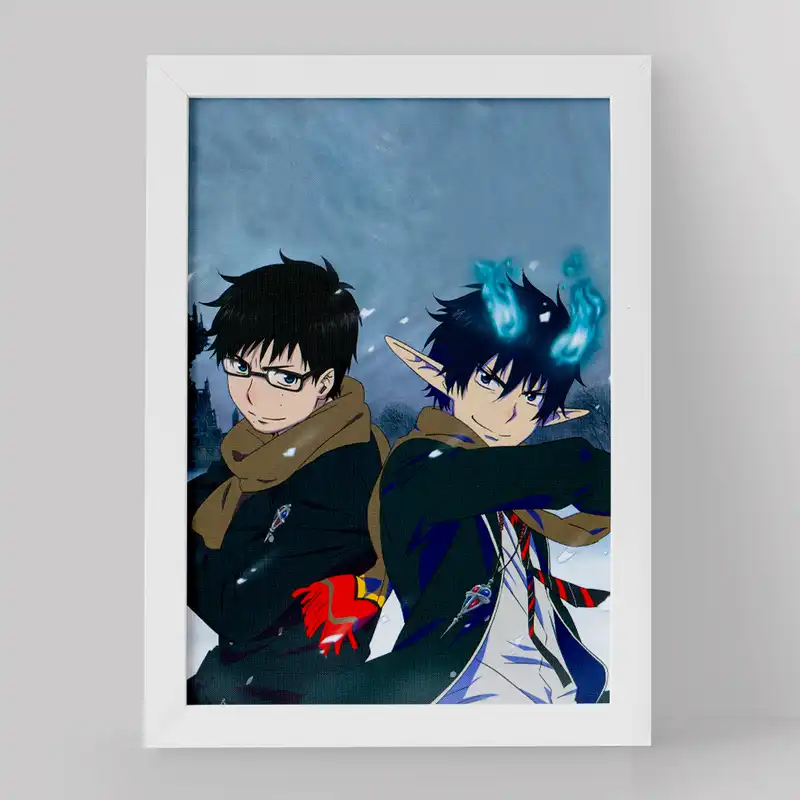 تابلو خندالو مدل رین و یوکیو انیمه جنگیر آبی کد 16361