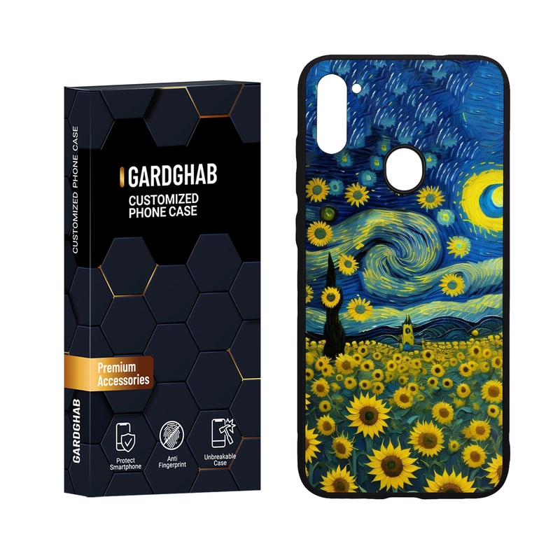  کاور گارد قاب مدل پشت گلس هنری مناسب برای گوشی موبایل سامسونگ Galaxy A11 / M11