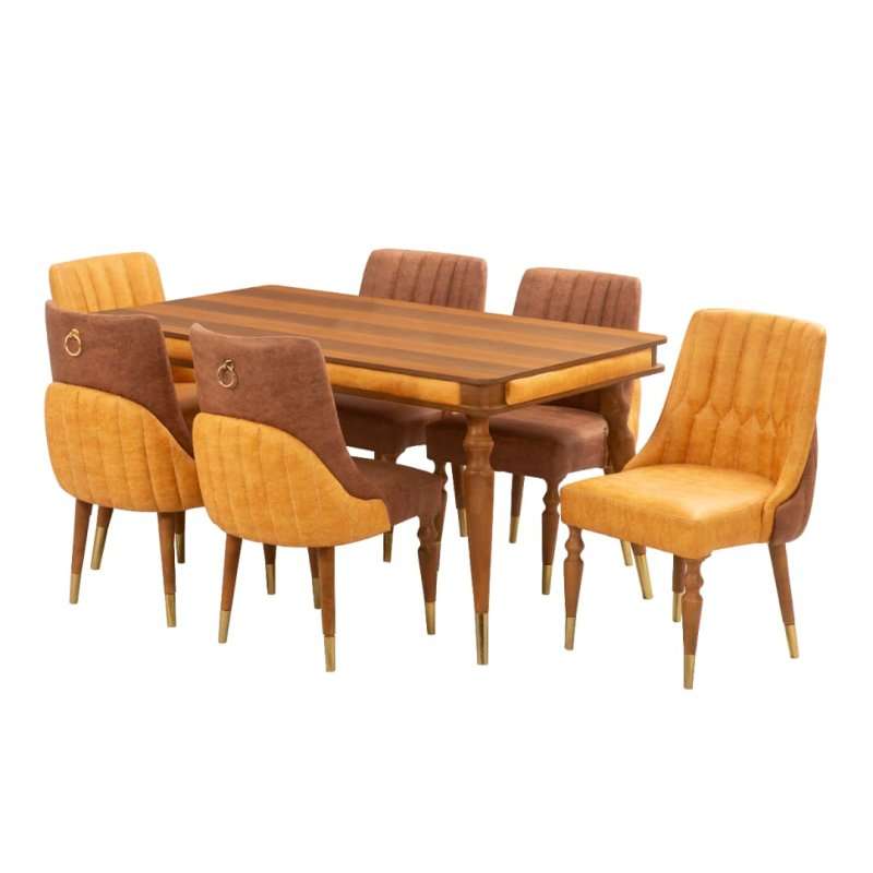 میز و صندلی ناهارخوری شش نفره مدل pmkj89