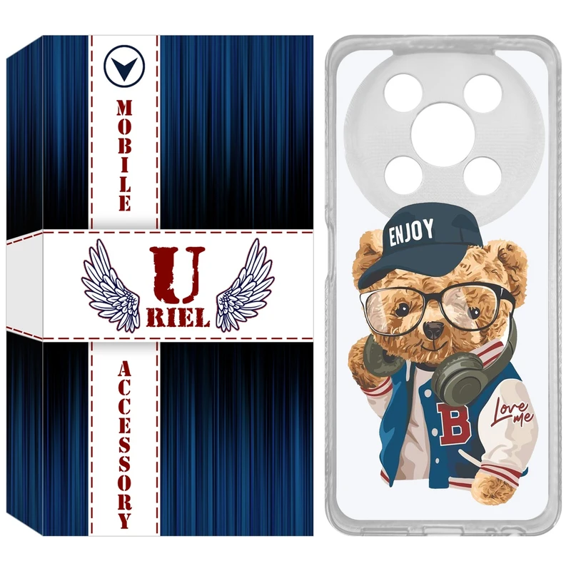 کاور یوریل مدل Clear کد 35 طرح تدی مناسب برای گوشی موبایل وکال V2 / V2 Lite