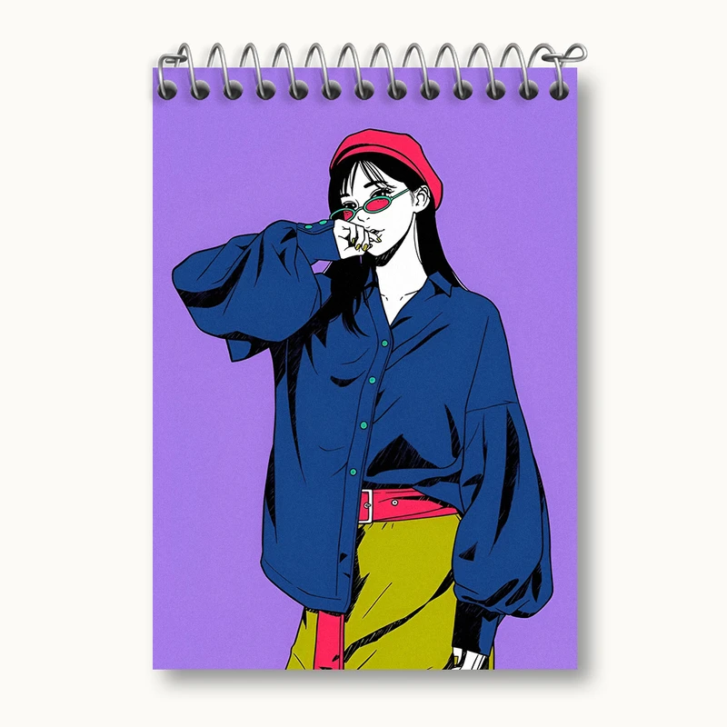 دفتر یادداشت 50 برگ خندالو طرح دخترانه کد N2702