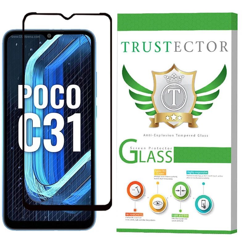  محافظ صفحه نمایش سرامیکی تراستکتور مدل  CRTA-Glass مناسب برای گوشی موبایل شیائومی Poco C31