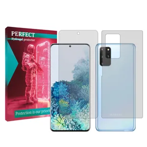 Perfect transparent screen protector suitable for Samsung Galaxy S20 Plus Mobile phone with back protector