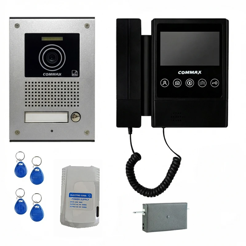 مجموعه دربازکن کارتی تصویری کوماکس مدل 43PMI-4UCMCARD یک واحدی