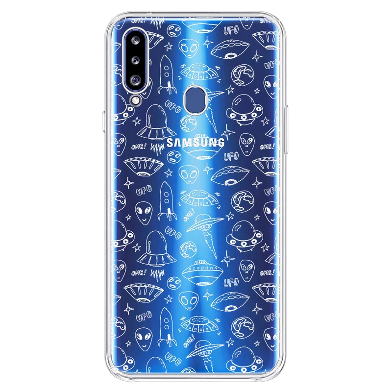 کاور مگافون طرح یوفو مدل C46-W مناسب برای گوشی موبایل سامسونگ Galaxy A20 S