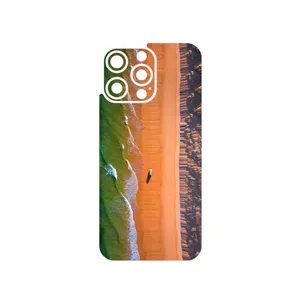 MAHOOT Beach and Green Sea Cover Sticker for Apple iPhone 15 Pro Max