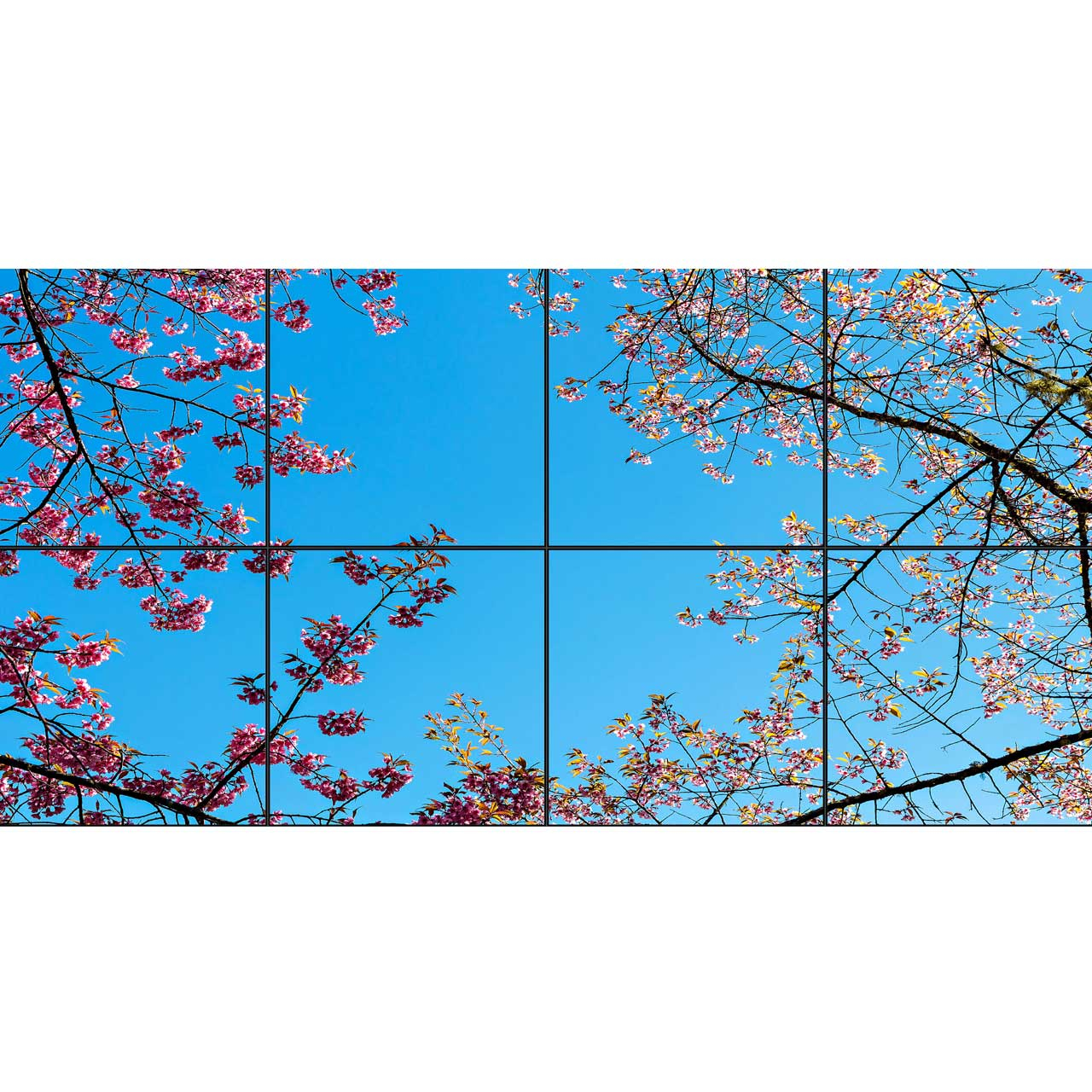 تایل سقفی آسمان مجازی طرح شاخه و برگ کد 180 سایز 60x60 سانتی متر مجموعه 8 عددی