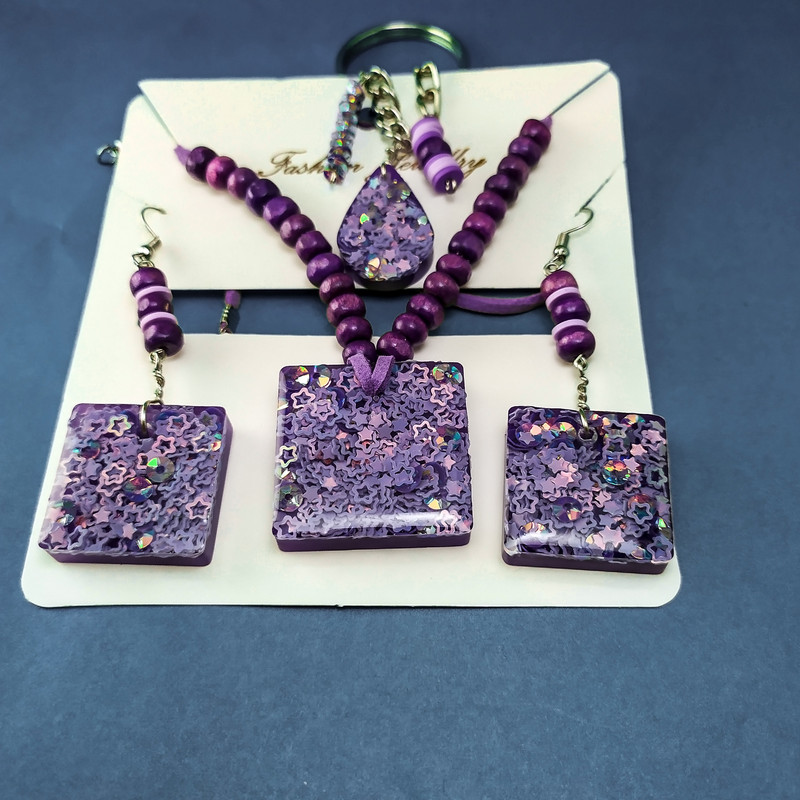 نیم ست دخترانه مدل ستاره رزین کد MD 0058