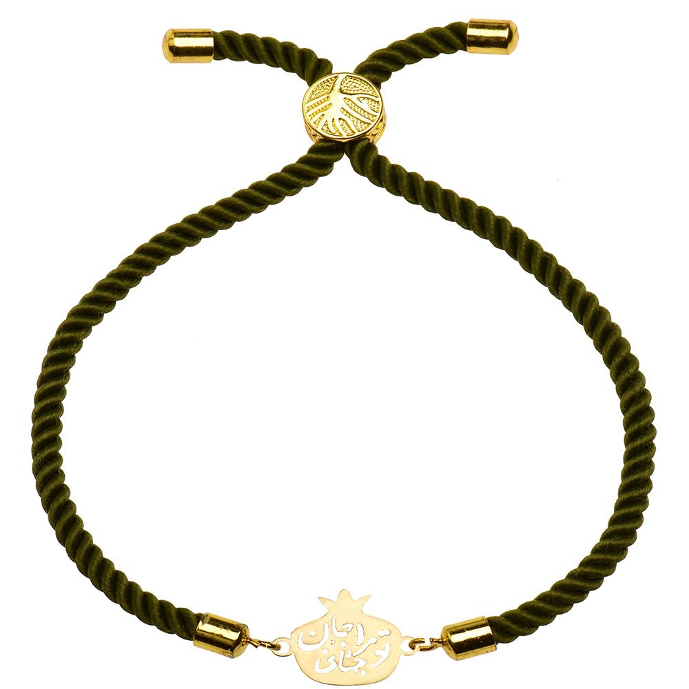دستبند طلا 18 عیار دخترانه کرابو طرح انار جان و جهانی مدل Krd1321