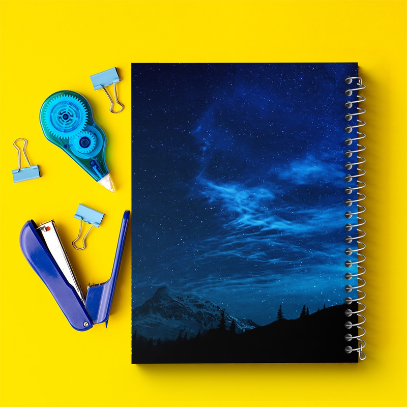 دفتر مشق 100 برگ خندالو طرح کهکشان کد F77