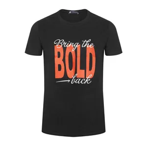 تی شرت آستین کوتاه مردانه ناوالس مدل BOLD BACK رنگ مشکی