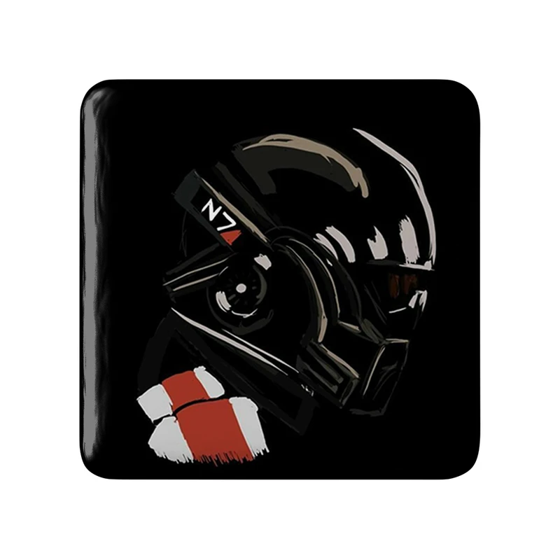 مگنت خندالو طرح بازی مس افکت (Mass Effect) مدل مربعی کد 31547