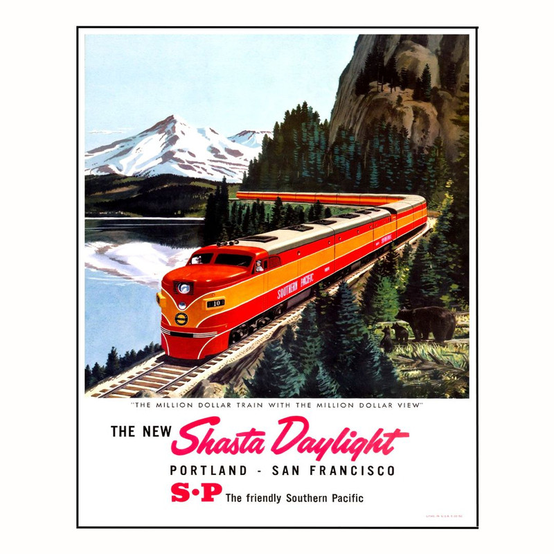 پوستر مدل  چاپ مسیر راه‌آهن  