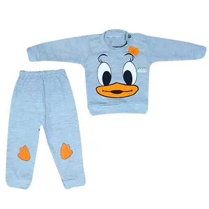 ست تيشرت و شلوار نوزادی طرح اردک کد Ka1
