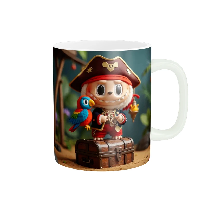 ماگ پاد آفرین طرح عروسک لبوبو کد 6058