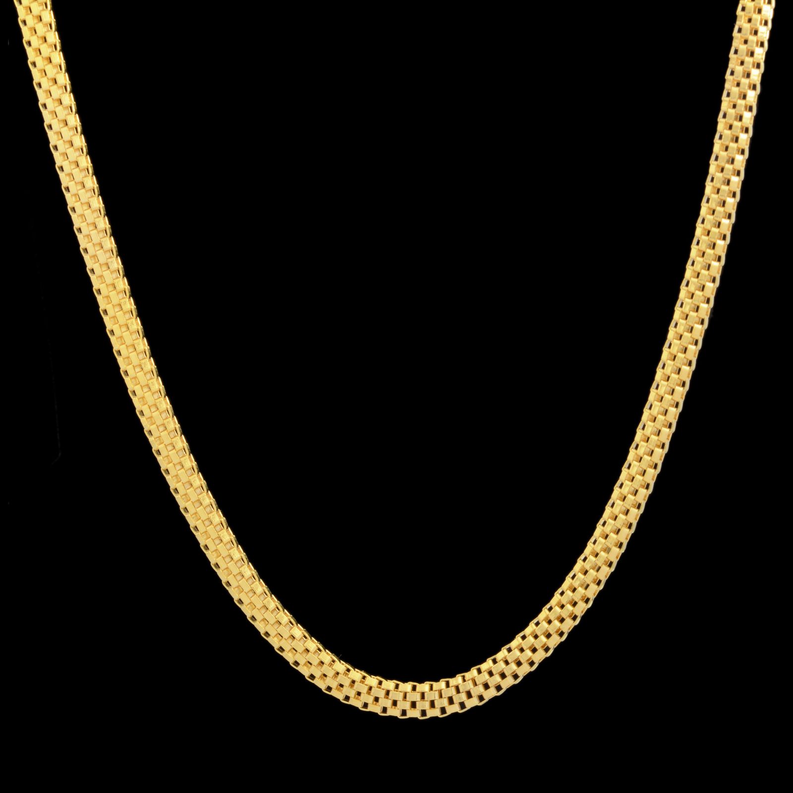 زنجیر طلا 18 عیار زنانه طلای مستجابی مدل هومر دامله کد 45 -  - 1