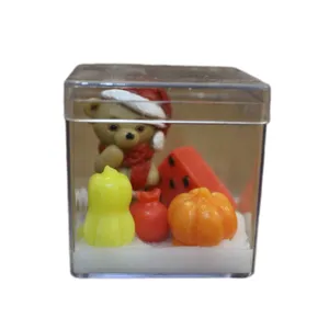 شمع دست‌ ساز بدون بو مدل تدی کلاه دار زمان اتمام 1 ساعت