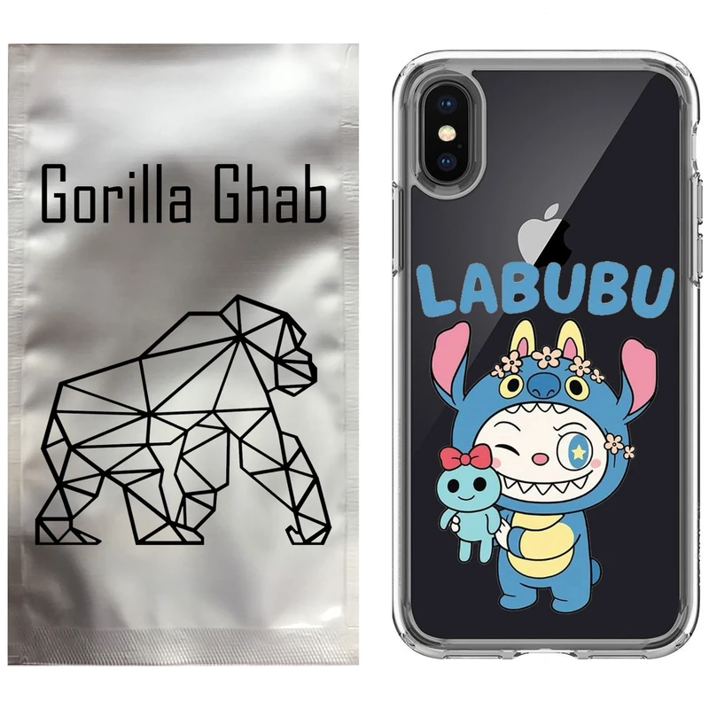کاور گوریلا قاب مدل CLG کد 112 طرح Labubu مناسب برای گوشی موبایل اپل iPhone X / XS