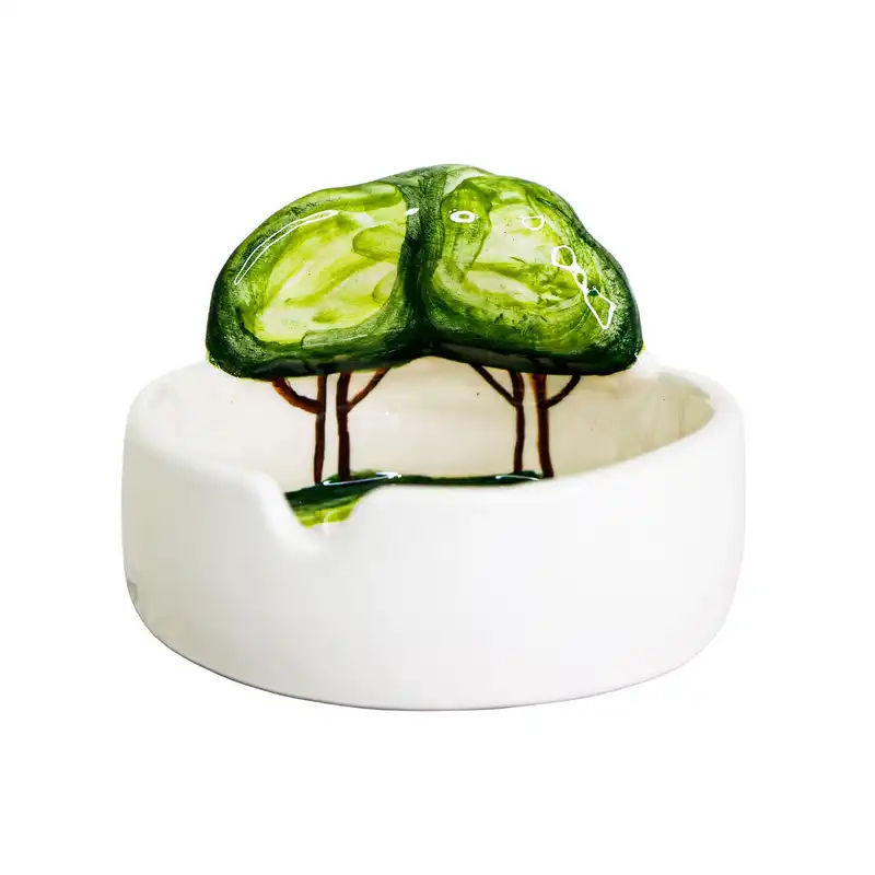 زیر سیگاری سرامیکی مدل فانتزی درخت