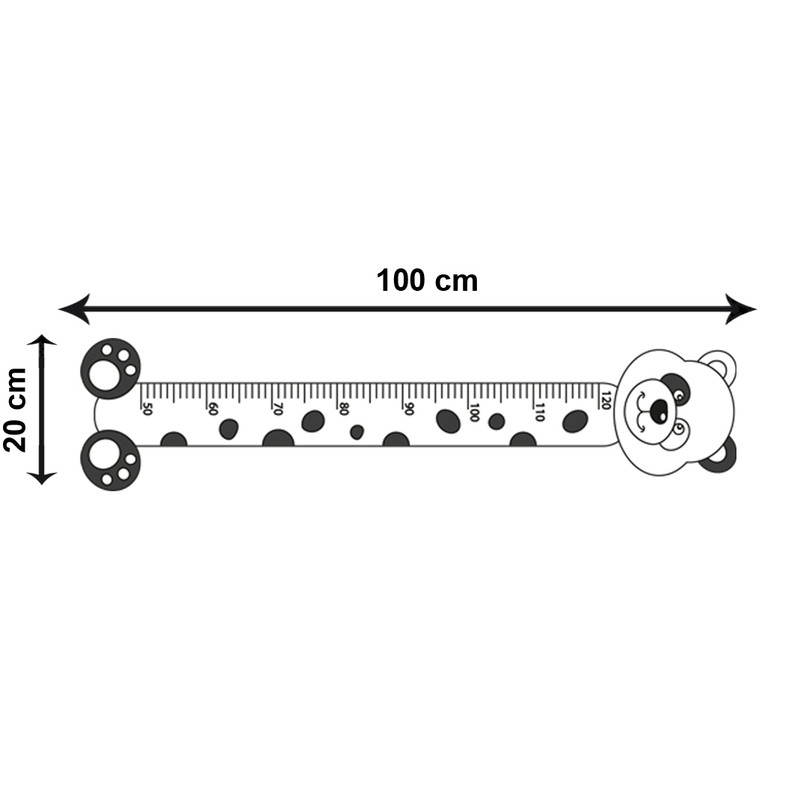 استیکر اندازه گیری کودک باروچین مدل پاندا کد 350