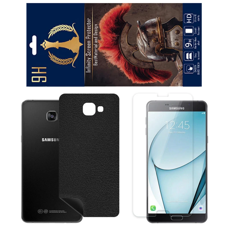 برچسب پوششی اینفینیتی مدل CH مناسب برای گوشی موبایل سامسونگ Galaxy A9 2016 به همراه محافظ صفحه نمایش 