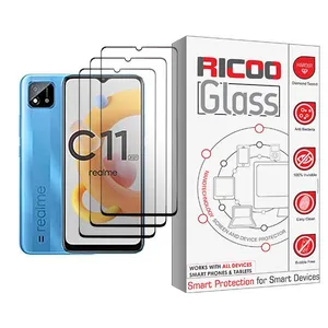 Ricoo Ricoo Glass MIX003 Screen Protector For Realme C11 (2021) Pack Of 3