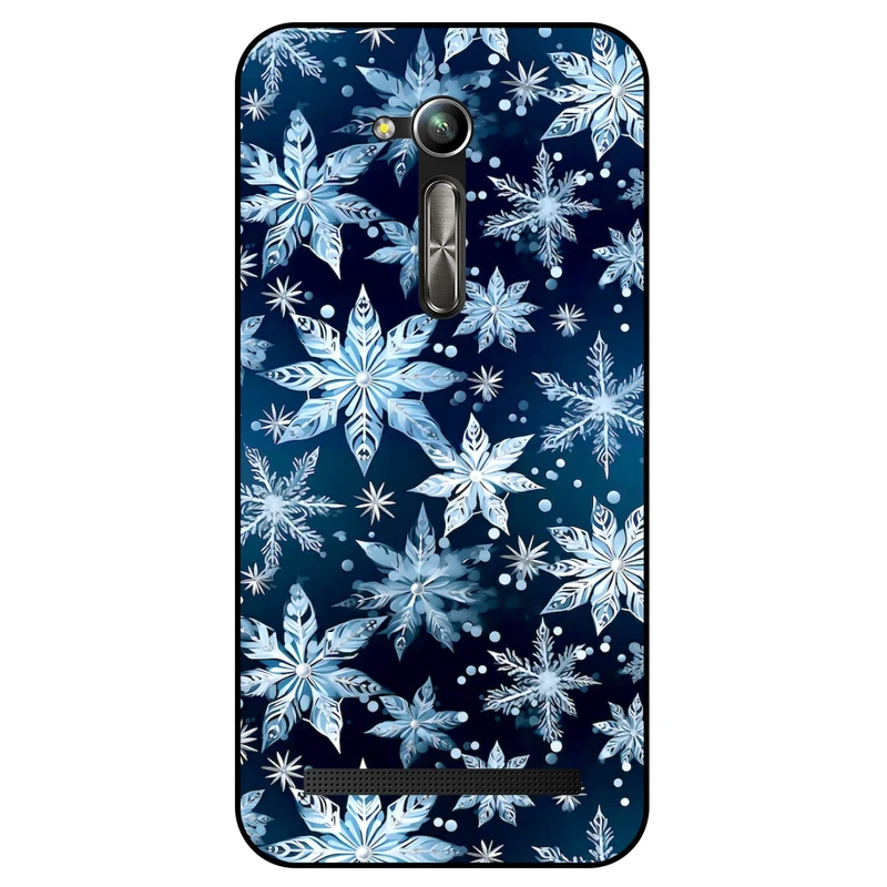کاور مگافون طرح برف مدل 2824 مناسب برای گوشی موبایل ایسوس Zenfone Go / ZB452KG