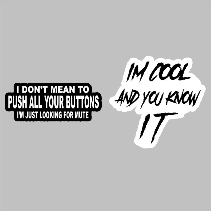 استیکر لپ تاپ کارنیکا طرح من باحالم و این رو میدونم مدل I'm cool and I know it-2222258 مجموعه 2 عددی