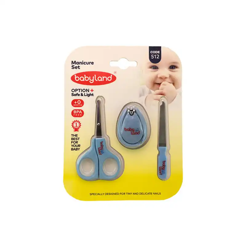 ست ناخن گیر کودک بیبی لند کد 512 بسته 3 عددی