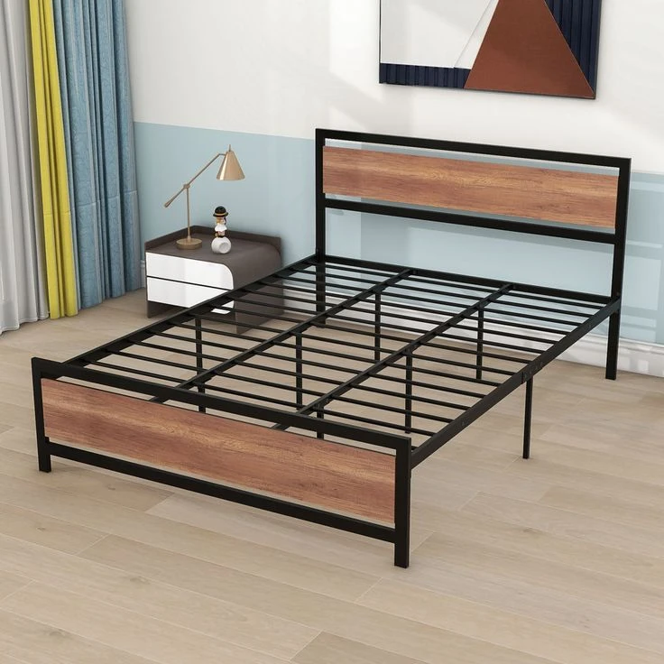 تختخواب فلزی دونفره مدل G-TF10 سایز 180*200 سانتی متر