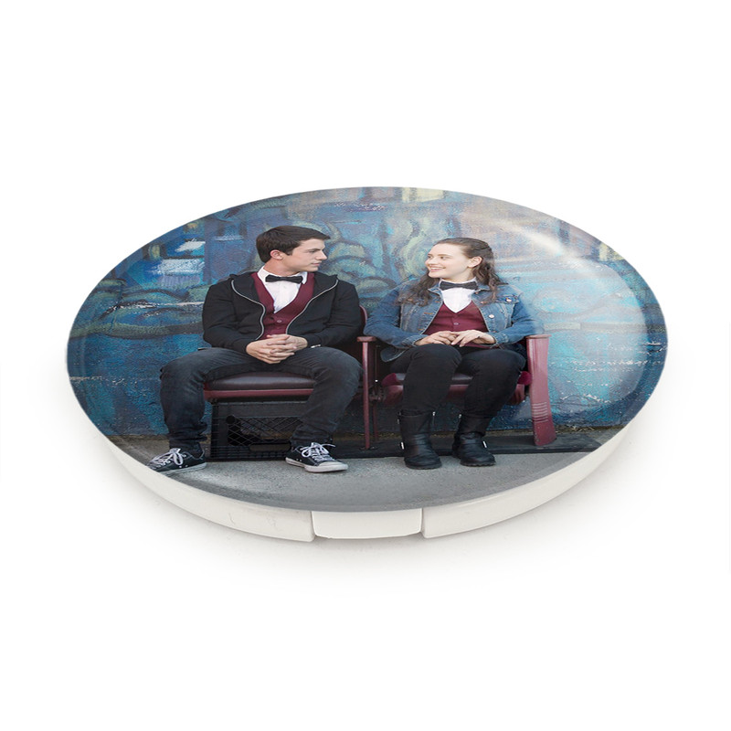 آینه جیبی خندالو طرح هانا و کلی 13دلیل برای اینکه Reasons Why13 مدل تاشو کد 20345