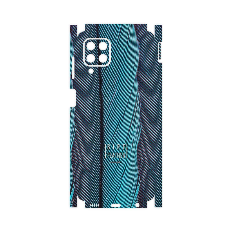 برچسب پوششی ماهوت مدل Turquoise feathers-FullSkin مناسب برای گوشی موبایل سامسونگ Galaxy M32