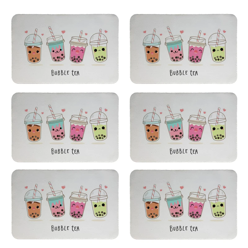 زیربشقابی طرح نوشیدنی کد 8012 بسته 6 عددی