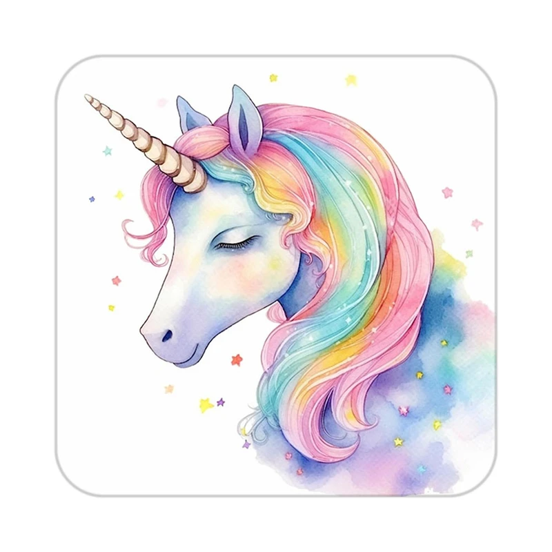 زیر لیوانی کاکتی طرح اسب تک شاخ و یونیکورن مدل mp33258