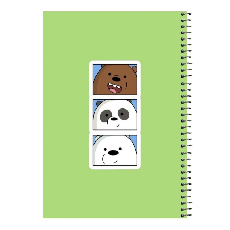 دفتر مشق 80 برگ اس جی مدل خرس های کله فندقی کد۲   