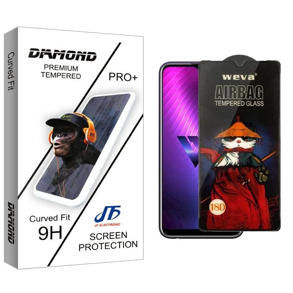 محافظ صفحه نمایش جی اف مدل Diamond Airbag مناسب برای گوشی موبایل ال جی W30 Pro